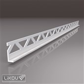 LIKOV Lišta ukončovací P-U2 PVC pro omítku tl. 14mm délka 2,5m